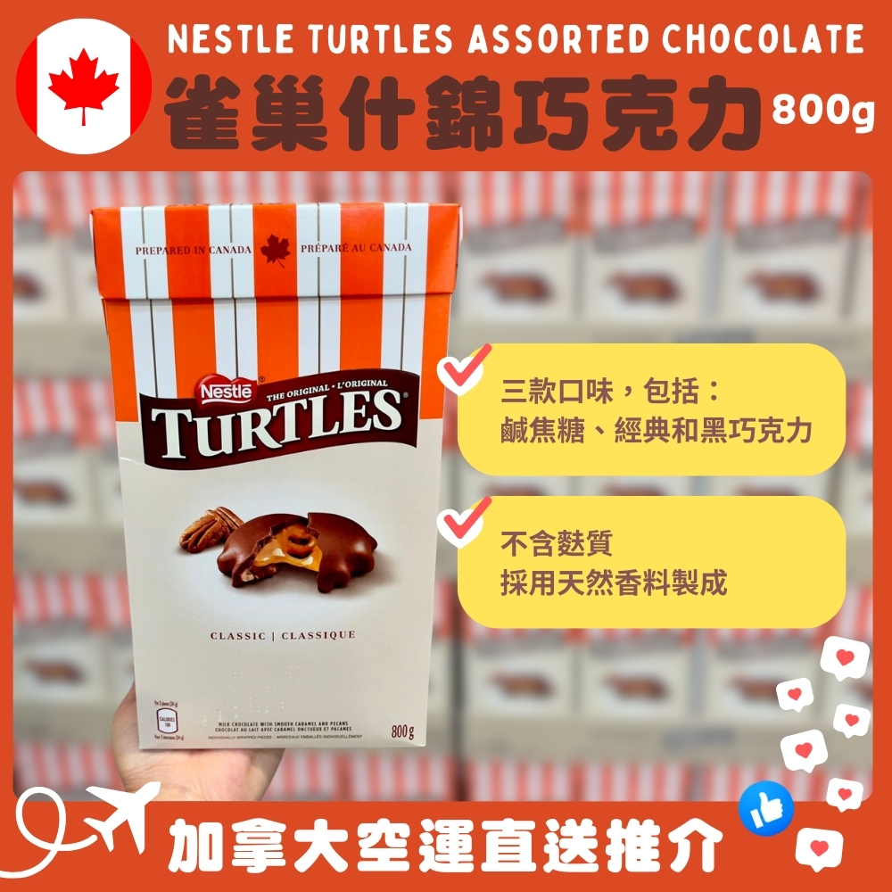 【加拿大空運直送】Nestle Turtles Assorted Chocolate 雀巢什錦巧克力 800 g