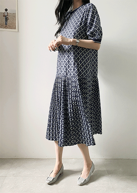 misharp-베니에 플리츠 원피스 (1 color)♡韓國女裝連身裙