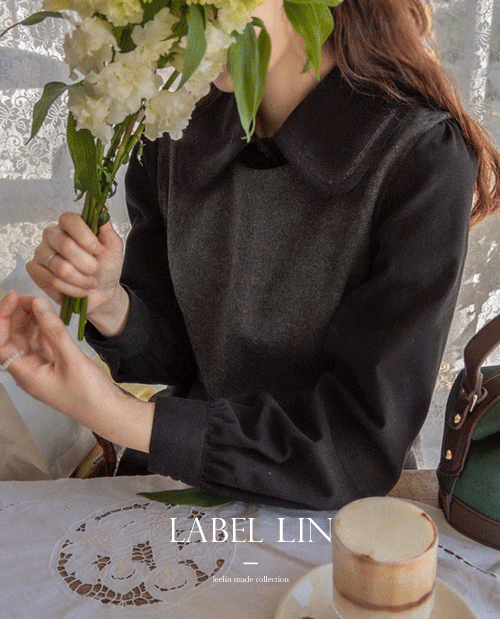 leelin-[LABEL LIN 라이첼 둥근카라 기모 블라우스[size:F(55~66)]]♡韓國女裝上衣