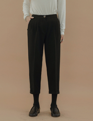 roompacker-룸페커 [유니 배기핏 9부 슬랙스]♡韓國女裝褲