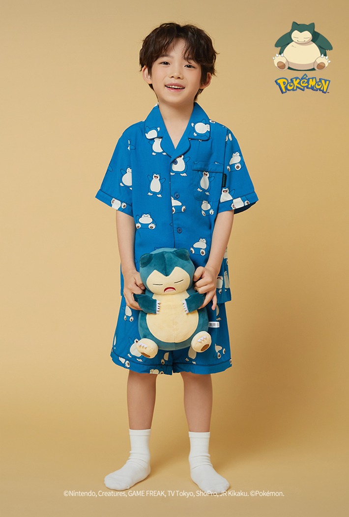 韓國 SPAO X 寵物小精靈 卡比獸 Short Sleeve Pajamas (GREEN 