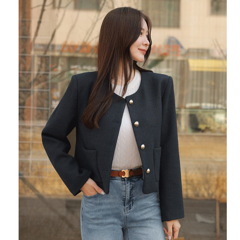 clicknfunny - [텔르미 트위드자켓]♡韓國女裝外套