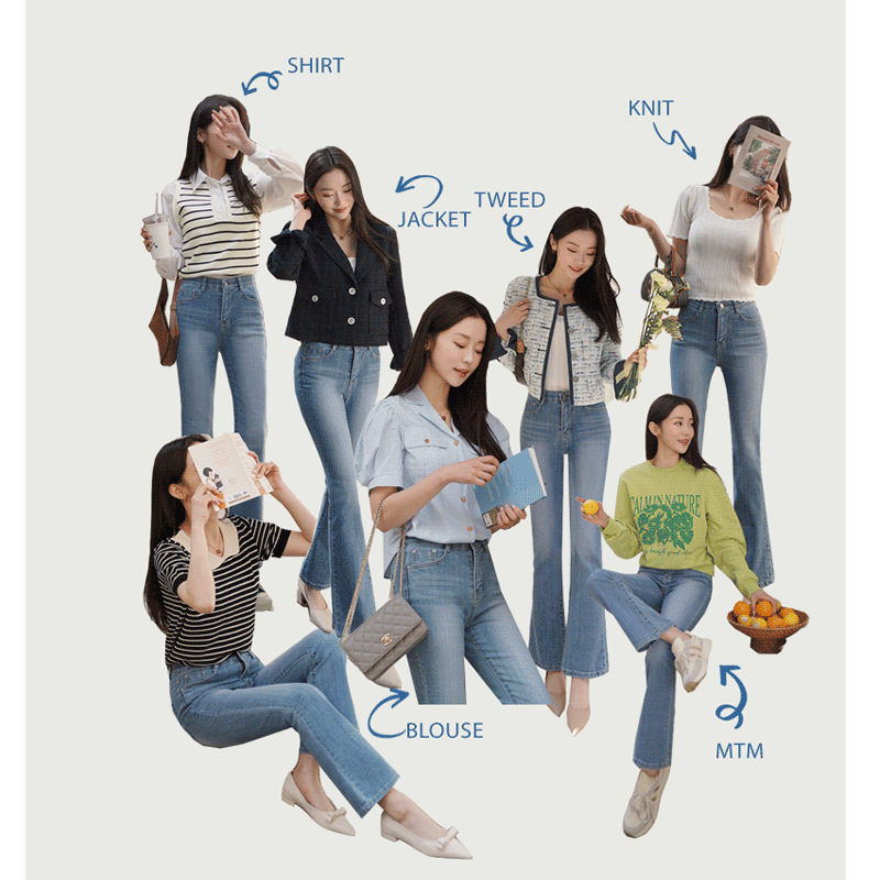 clicknfunny - [입을수록편안한 부츠컷데님팬츠[S,M,L사이즈]]♡韓國女裝褲