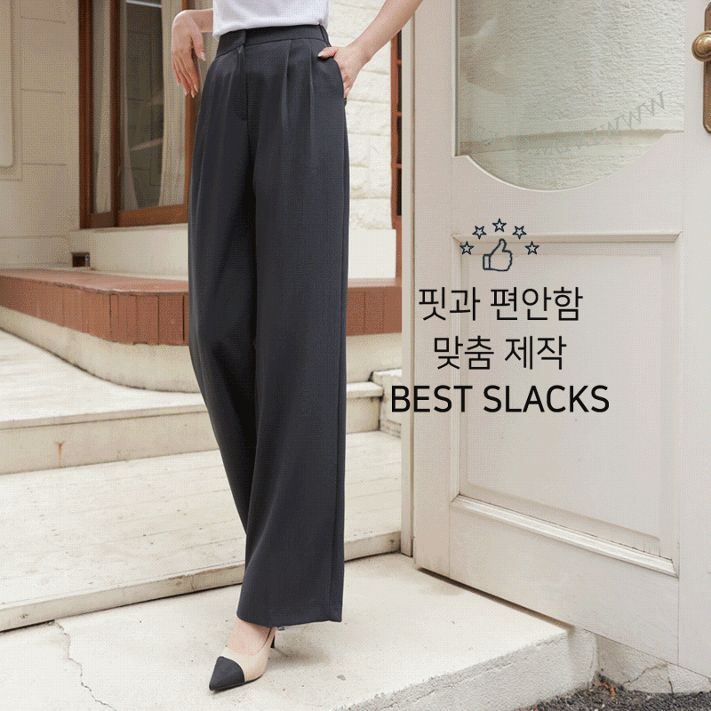clicknfunny - [늘기다리던 와이드슬랙스[S,M,L사이즈]]♡韓國女裝褲