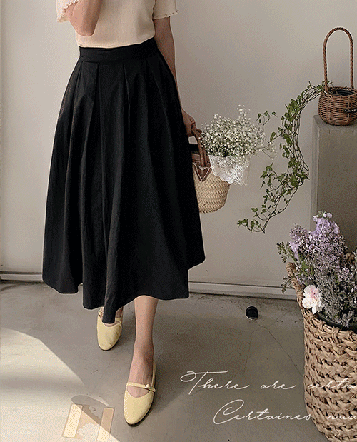 leelin - [[쾌적함/시원한 바스락] 로젤리 바스락 플리츠 스커트 [size:F(55~66)]]♡韓國女裝裙