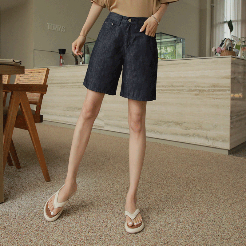 clicknfunny - [노이염생지 데님반바지[S,M,L사이즈]]♡韓國女裝褲