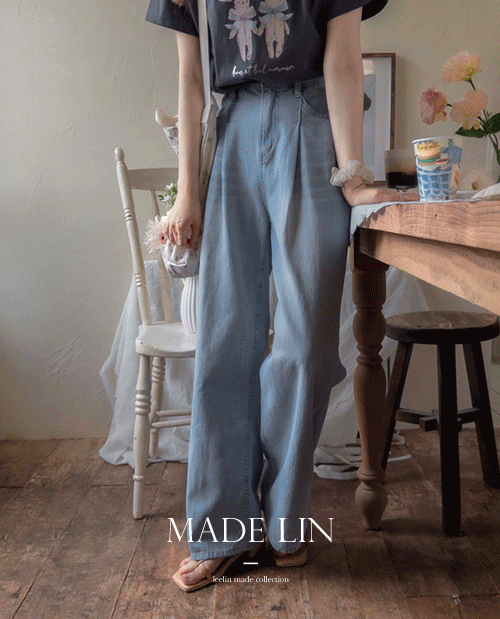 leelin - [[신상특가 7천원 할인]MADE LIN제크라 썸머연청 부드럽고 유연한 밴딩팬츠[size:S,M,L,XL(롱,숏)]]♡韓國女裝褲