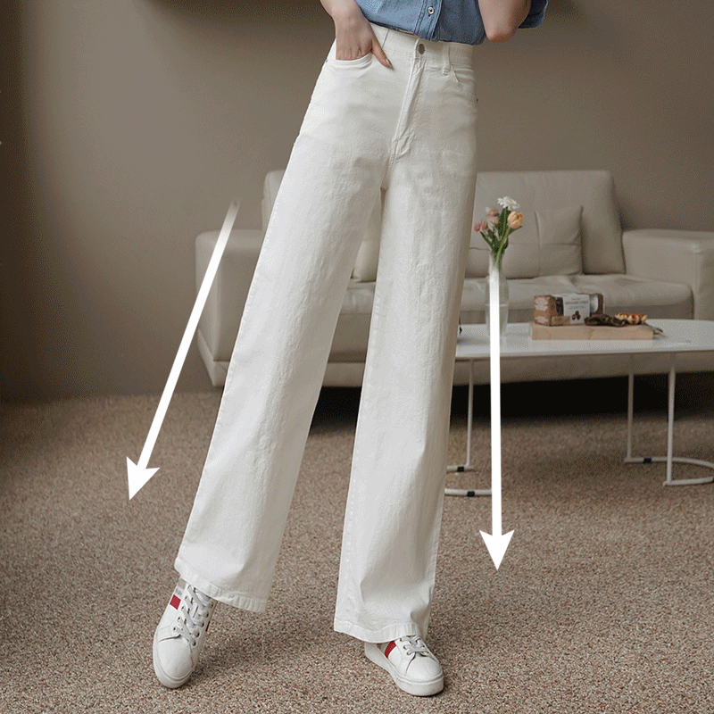 clicknfunny - [어느룩에도찰떡 와이드면팬츠[S,M,L사이즈]]♡韓國女裝褲