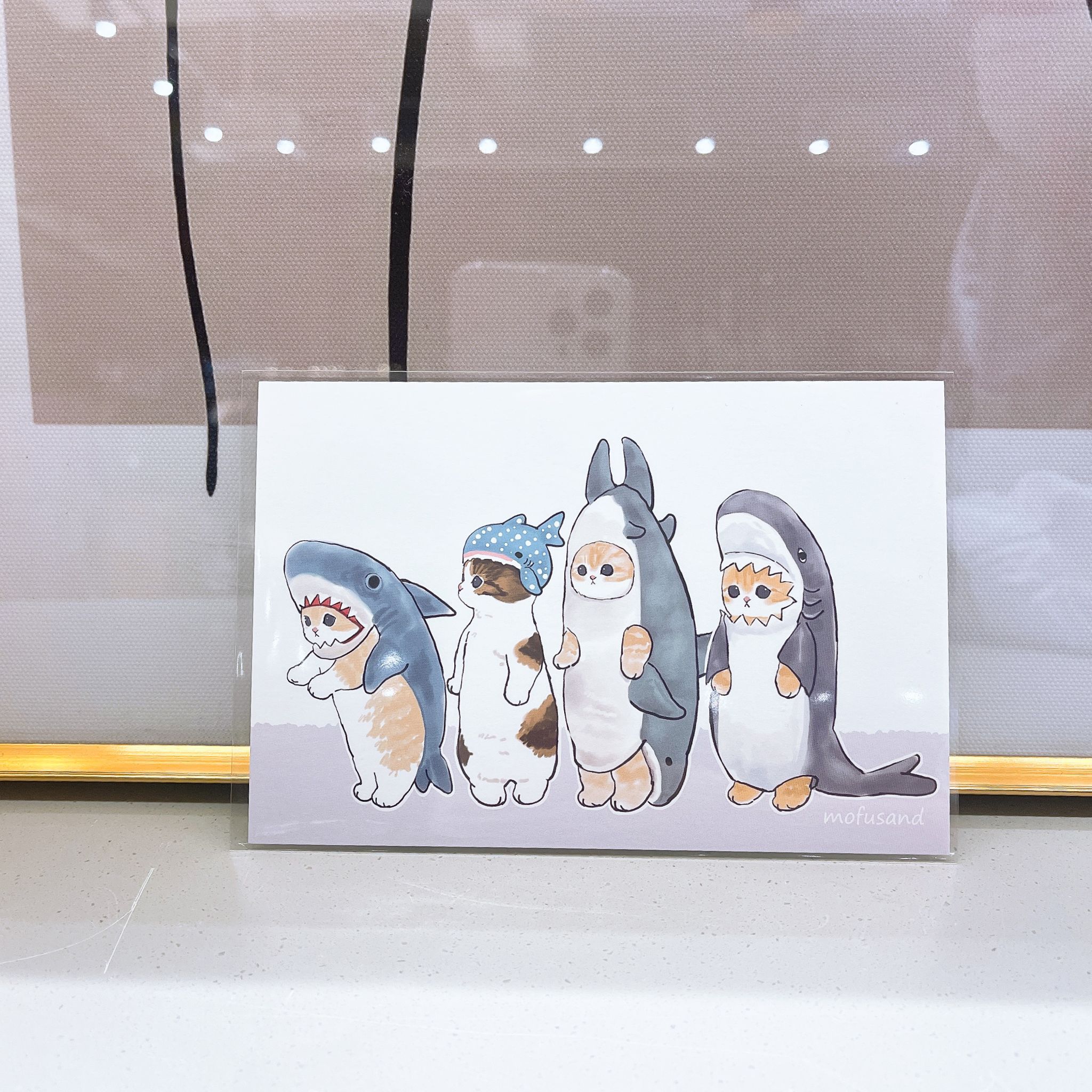 【日本直送限定】Mofusand 貓咪海底生物系列 明信片